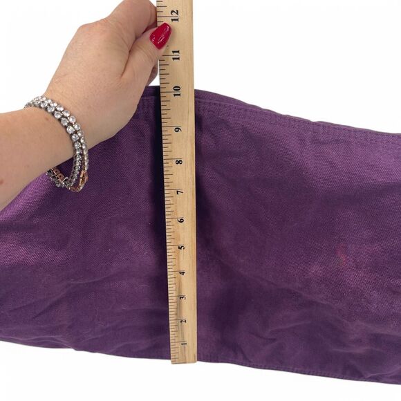 Thirty-One Purple Paisley Heavy Fabric Retro Metro Large Tote Overnight Bag 20" - Picture 6 of 8